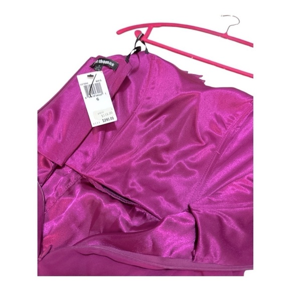 Kurt Thomas Pink Ruffled Strapless Dress size 6 Silk 100% - Picture 8 of 8